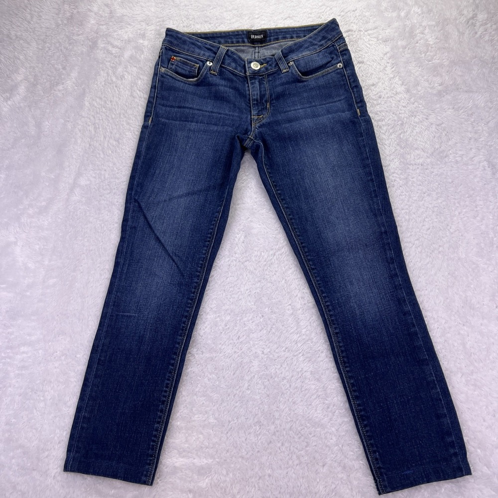 Hudson Jeans Womens Krista Super Skinny Cropped Low Rise Jeans Stretch‎ 26x24